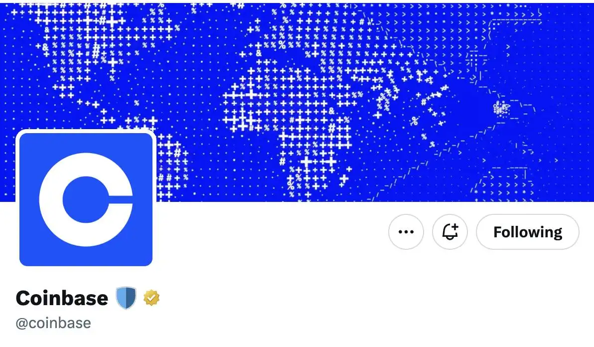 Coinbase官方X账号恢复原有头像