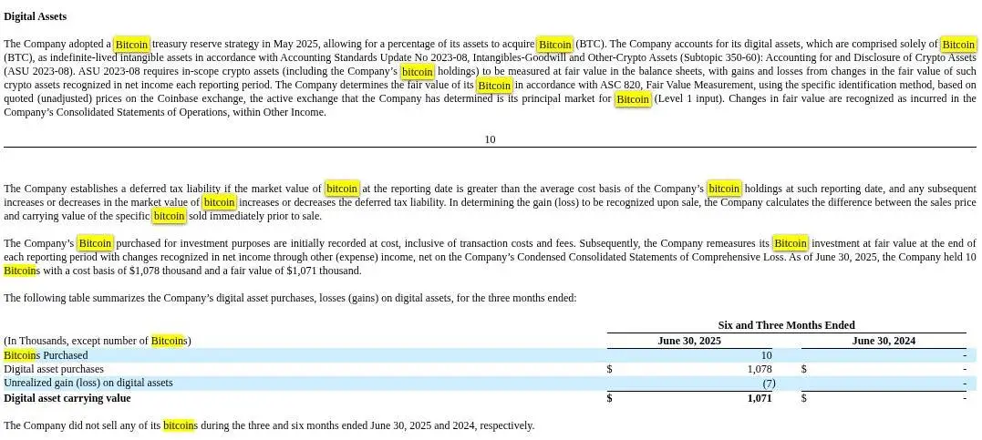 房屋建造商BOXABL持有10枚比特币，已实施储备金策略