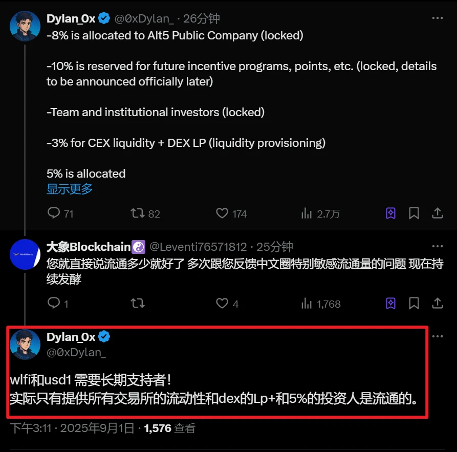 WFLI代币分配方案及流通量分析