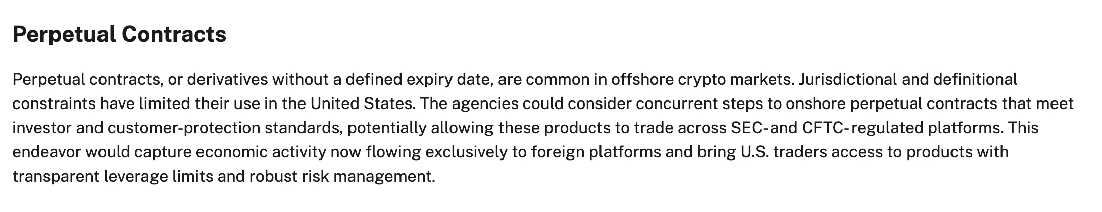 SEC与CFTC联合推动加密货币监管创新 拟引入永续合约探索DeFi豁免