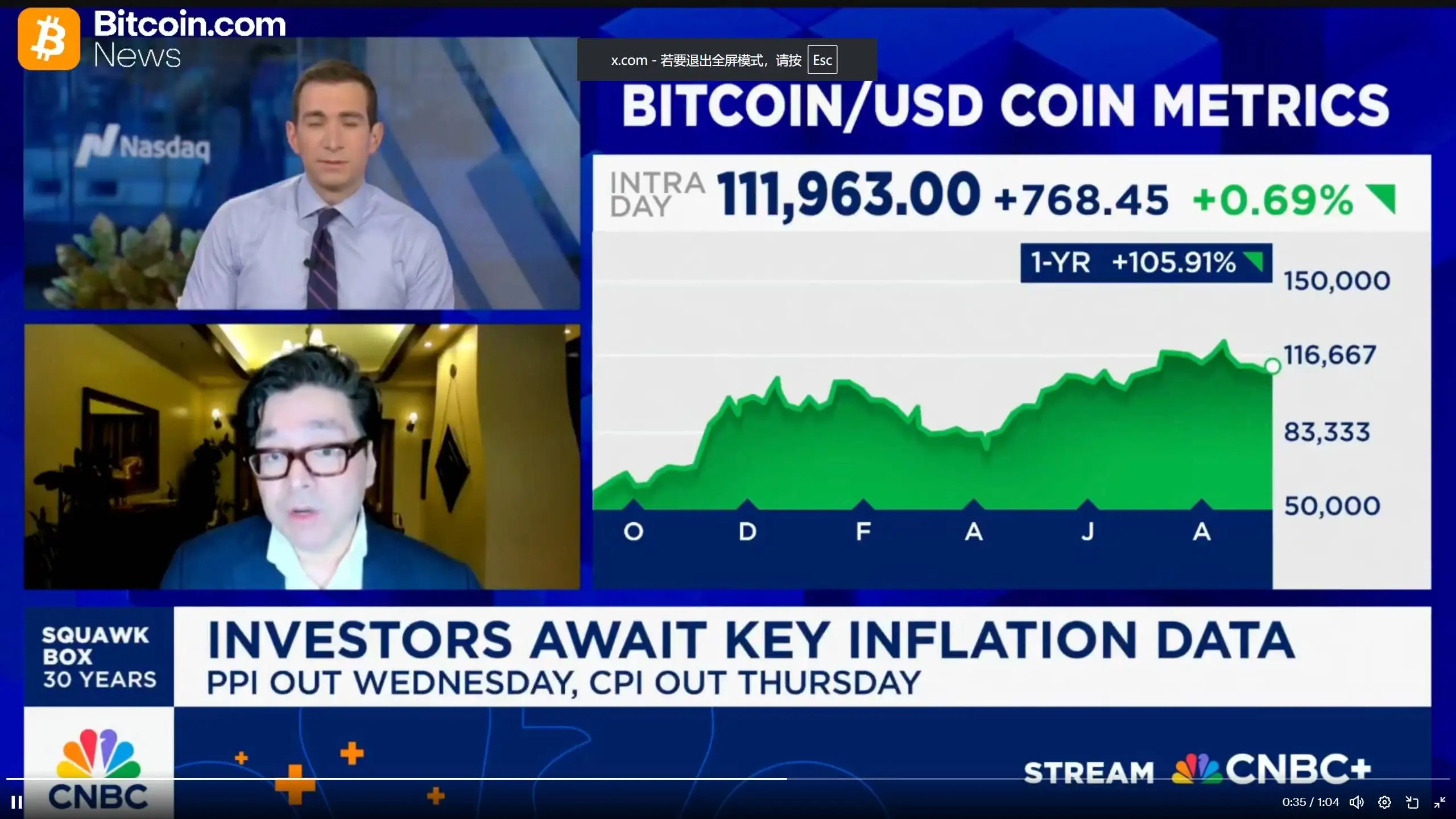 BitMine董事长预测比特币年底或达20万美元